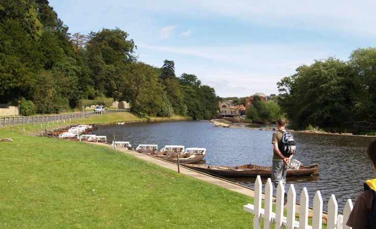 Location 15b: The River Esk at Ruswarp for a spot of relaxing boating!
