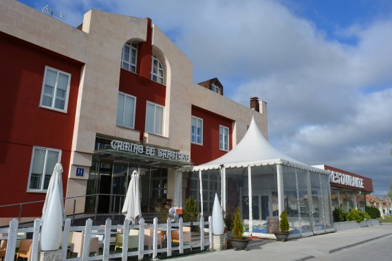 Hotel Camino de Santiago, Castrillo del Val,  near Burgos, south of Santander in northern Spain Portsmouth to Santander Brittany Ferries
