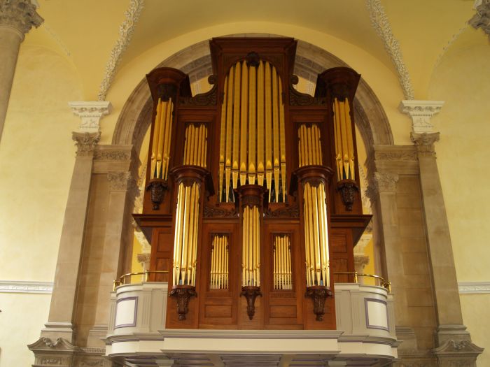 The splendid restored Elliot organ, Christ Church Cathedral, Waterford.