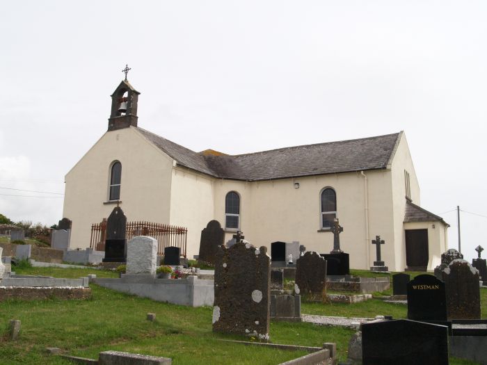 Killea Church of the Holy Cross, a very traditional Irish catholic Church with its own quiet unassuming dignity Dunmore East Co. Waterford, Ireland
