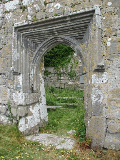 New Quay, Church, ruined Castle, The Burren, Co. Clare