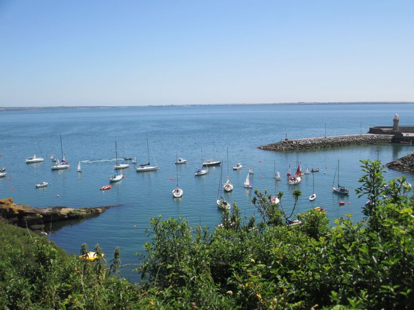 Lots of yachts anchored in Dunmore East Harbour
