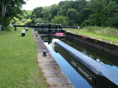The Lower Tinnahinch Lock on the Barrow Navigation Walk from Graiguenamanagh to St Mullins, Co. Kilkenny