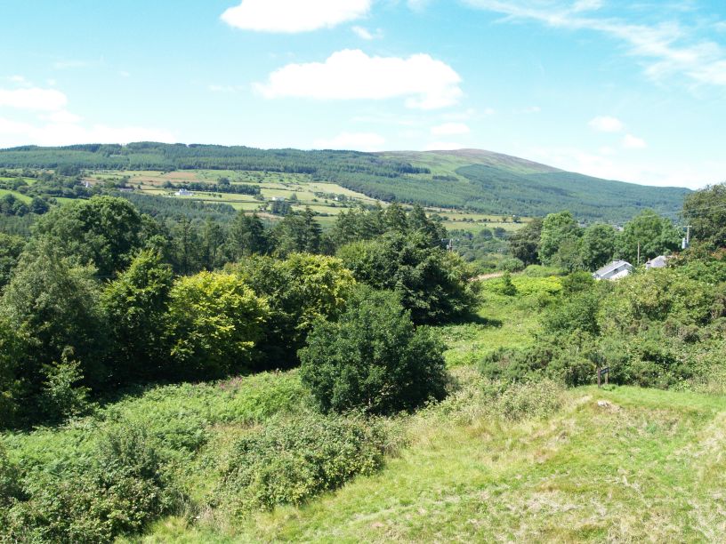 A view of Mount Brandon from the top of the Norman Motte at St Mullin's Walk from Graiguenamanagh to St Mullins, Co. Kilkenny