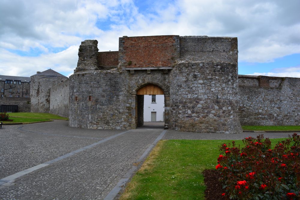 Dungarvan Castle gateway entrance towers, Co. Waterford
