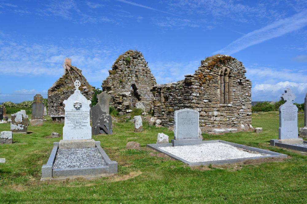 Medieval church ruin at Hook village Co Wexford