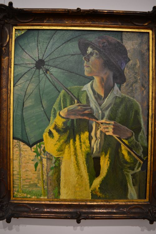 'The Sunshade' ~1903, oil on canvas ~1913 by the Irish artist William Leach National Gallery of Ireland, Dublin