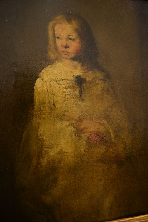 'Portrait of a Young Girl', oil on canvas ~1863, by the French painter Theodule Ribot National Gallery of Ireland, Dublin