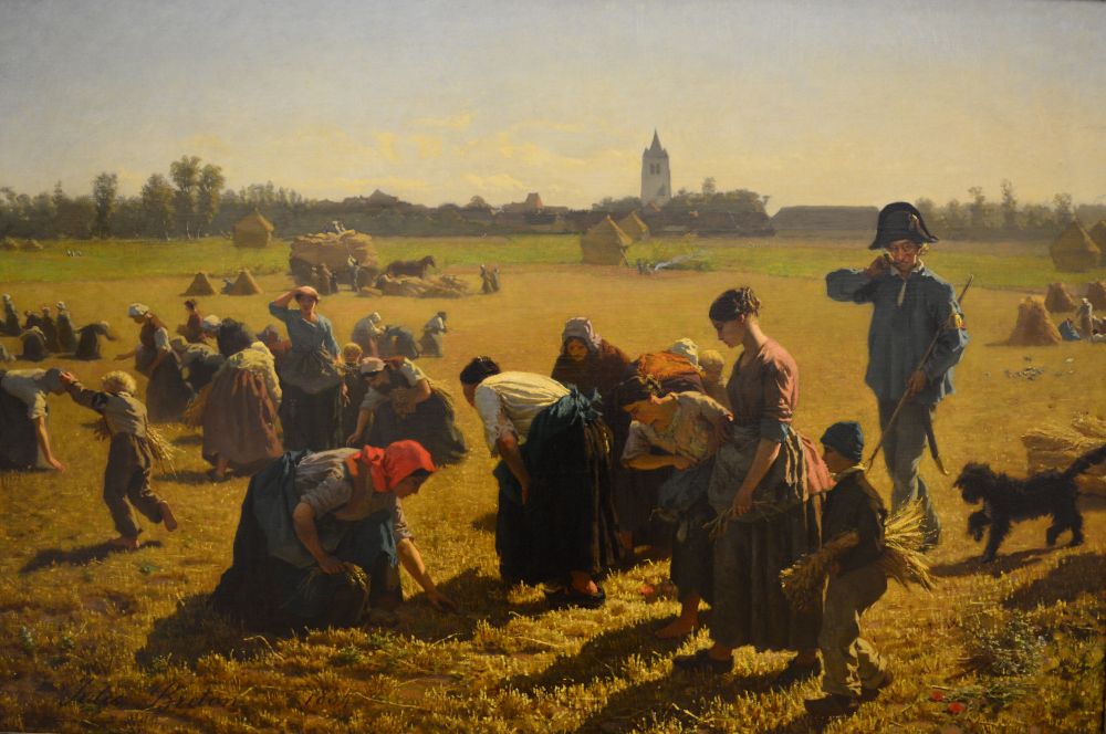 'The Gleaners', oil on canvas 1854 by the French painter Jules Breton National Gallery of Ireland, Dublin