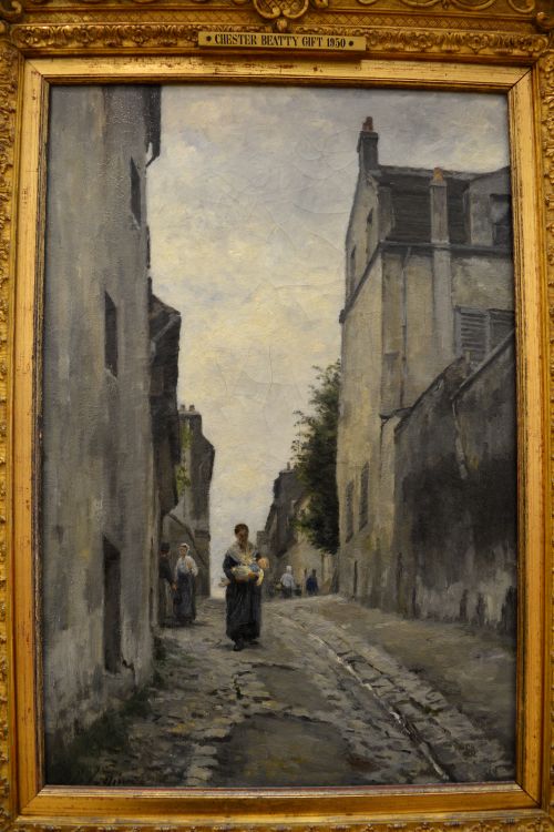 'Rue Mont-Cenis', oil on canvas ~1872 by the French artist Stanislas Lepine National Gallery of Ireland, Dublin