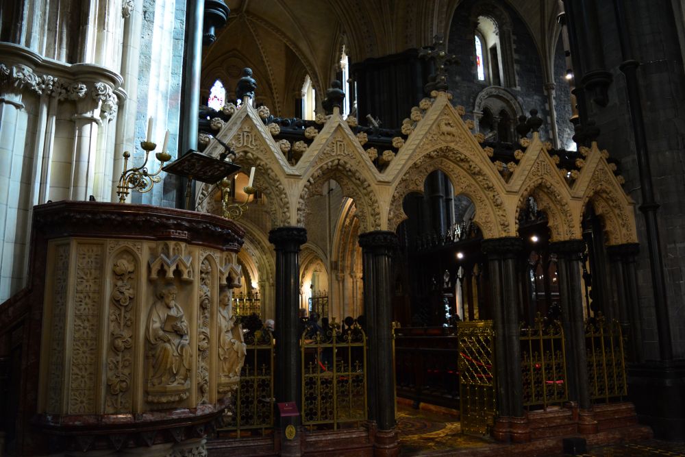 The rood screen of Christ Church Cathedral, Dublin