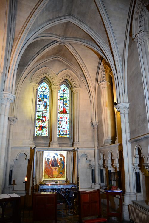 Chapel of St Laud in and mix of tiles near the chapel of St Laud in Christ Church Cathedral, Dublin