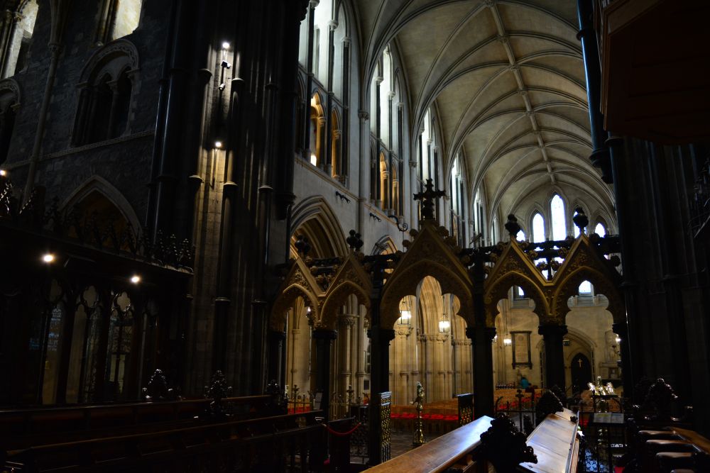 The Quire (choir stalls) and screen of Christ Church Cathedral, Dublin