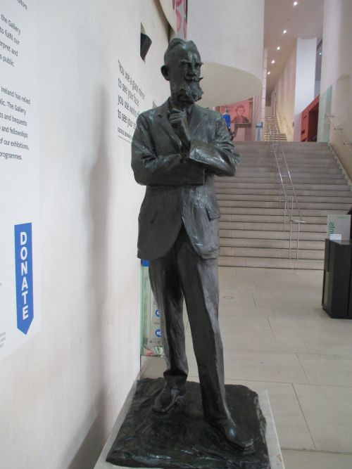 The sculptured figure of George Bernard Shaw by the artist and sculptor Prince Paul Troubetzkoy National Gallery of Ireland, Dublin