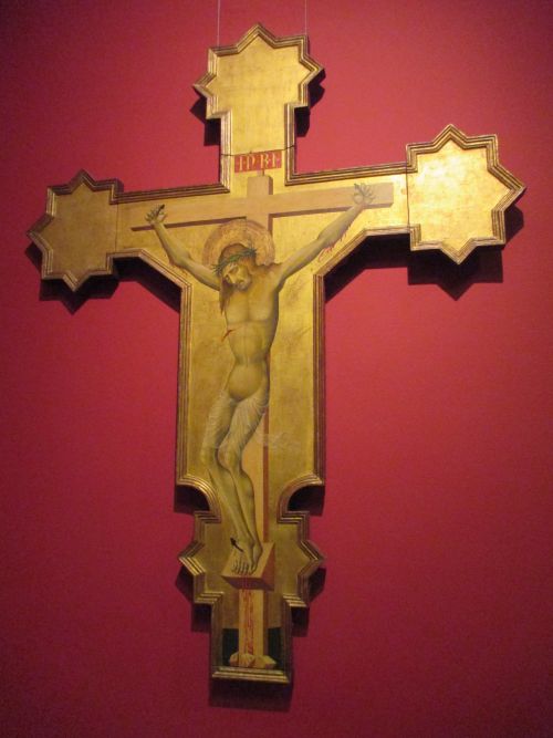  'Crucifixion', ~1460s by the Italian artist Giovanni di Paolo di Grazia National Gallery of Ireland, Dublin