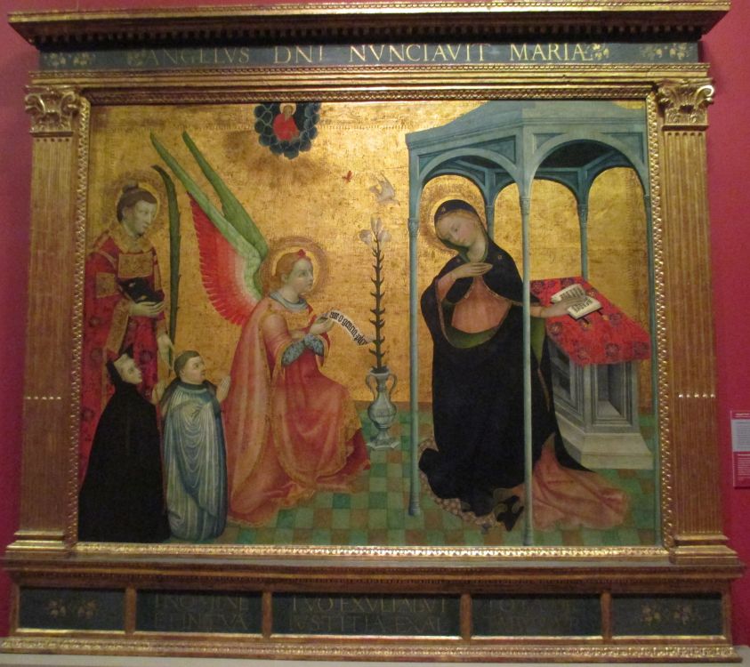 'The Annunciation', ~1435 painting by the French artist Jacques Yverni National Gallery of Ireland, Dublin