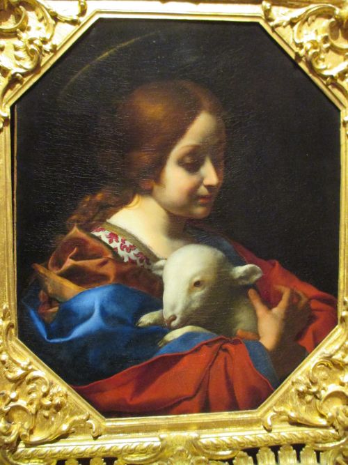 'Saint Agnes', ~1670 by the Italian painter Carlo Dolci National Gallery of Ireland, Dublin
