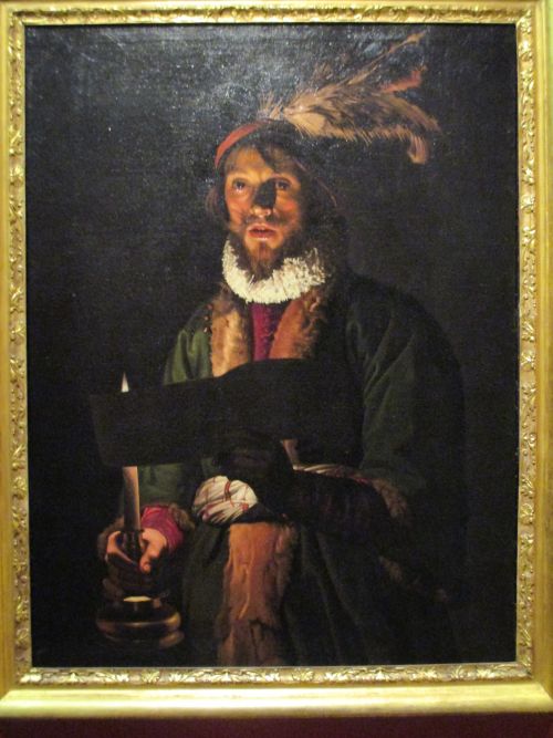 'A Man Singing by Candlelight', ~1625-1635, painting byAdam de Coster National Gallery of Ireland, Dublin