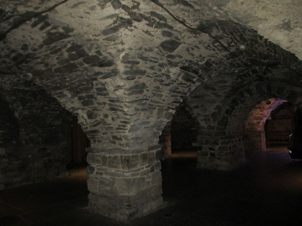 Supporting columns of the huge crypt of Christ Church Cathedral, Dublin