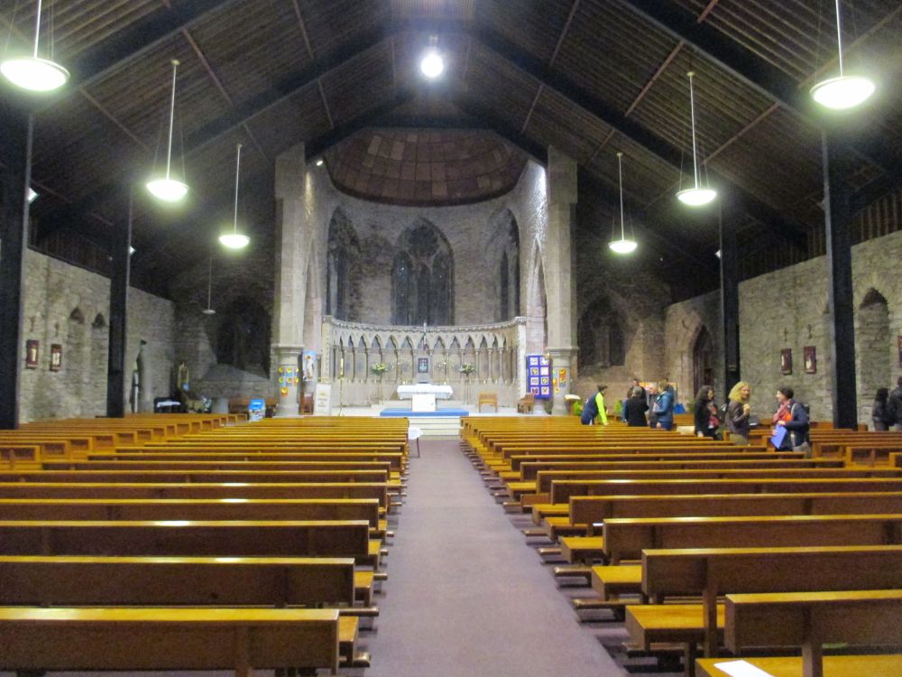 The interior of St mary's Church, Dingle, Kerry