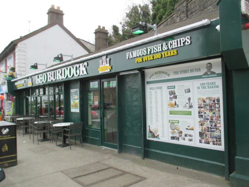 Leo Burdock's famous' Fish & chips shop in Howth village