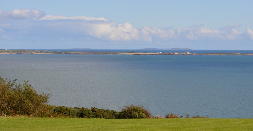DA view across to the Hooke Head peninsular from the golf course in Dunmore East. Co. Waterford