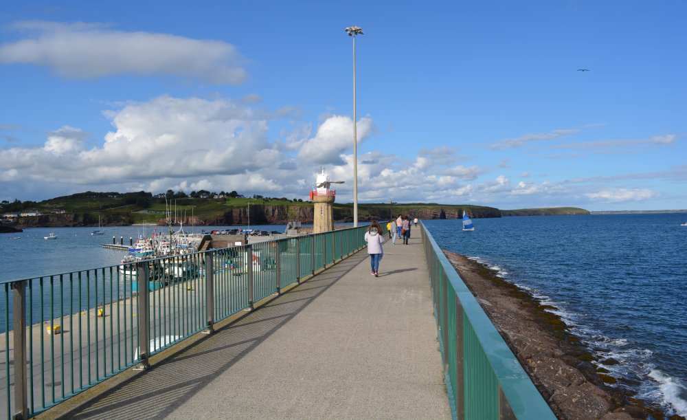 The main breakwater at Dunmore East harbour Co. Waterford