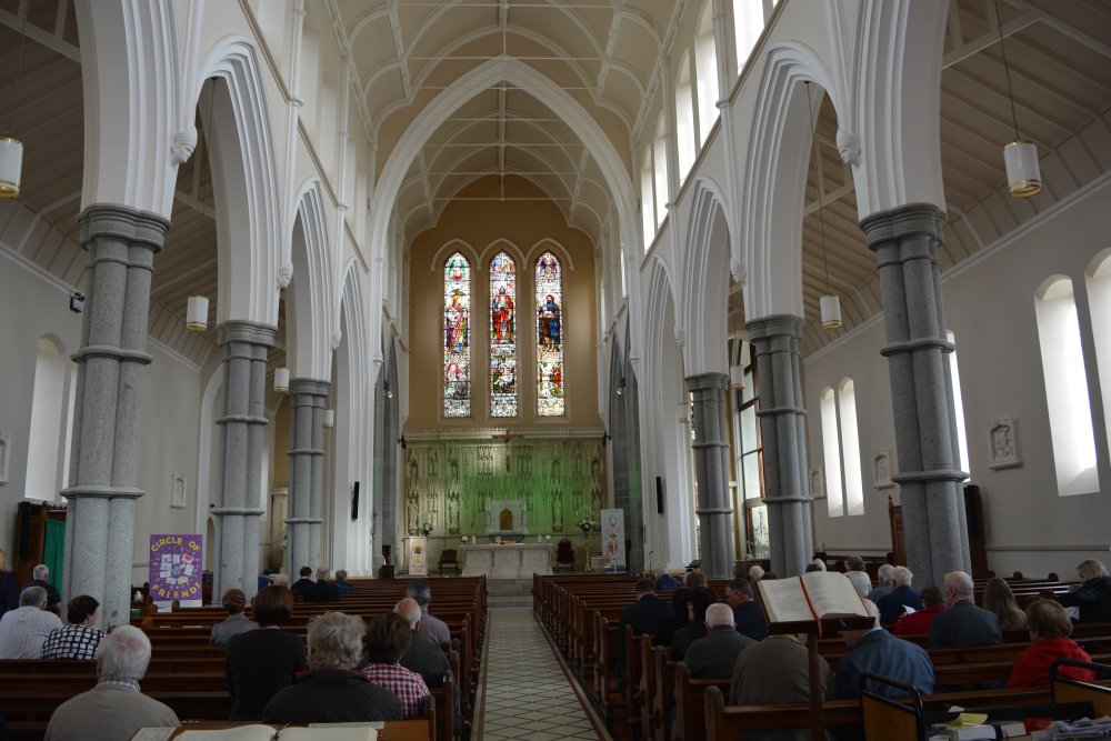 The interior architecture of the Church of the Sacred Heart in Castletownbere, Co. Cork wild Atlantic Way