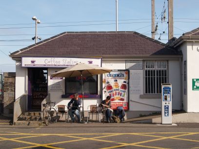 The Station Coffee shop cafe at Sutton Station and nice to see the original station buildings Co. Dublin, Ireland