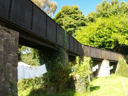 The iron built mill race near the mill house Kilmacow, Co. Kilkenny
