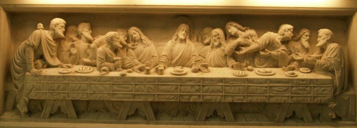 THE LAST SUPPER sculpture in Waterford's RC Cathedral of St Patrick
