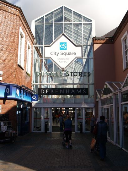 entrance to the City Square shopping centre including Dunnes Stores, Waterford, Ireland