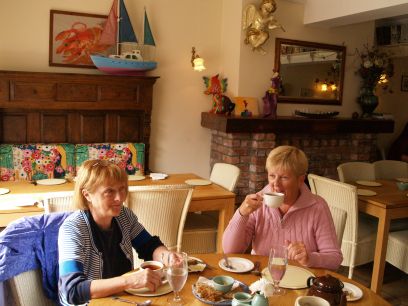 The White Horses Restaurant, a great place to eat like tea and scones and cakes! Ardmore, Co. Waterford, Ireland