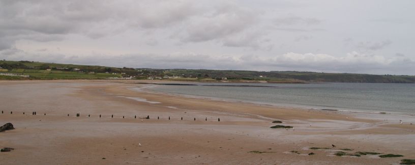 The fine long beach at Ardmore, Co. Waterford, Ireland