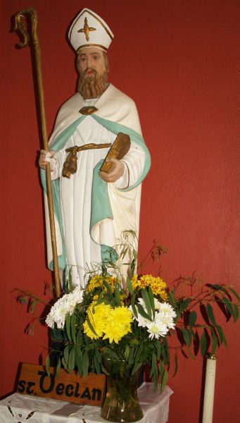 Statues of St Declan in St Declan's RC Church, Ardmore, Co. Waterford, Ireland