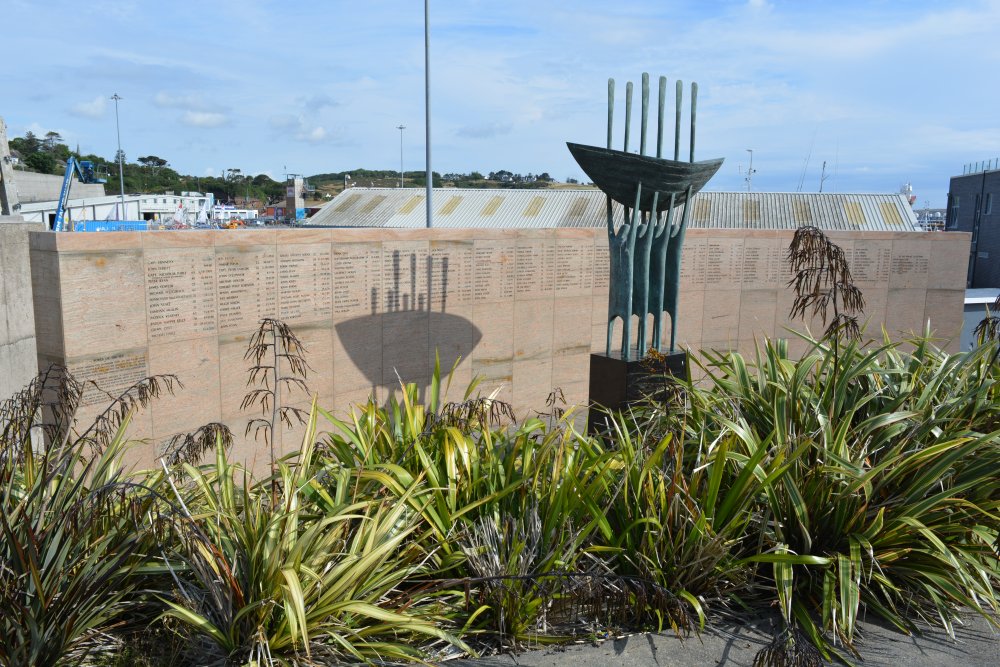 Dunmore East Memorial sculpture, a monument commissioned by the people of Dunmore East in remembrance of loved ones, those lost in local waters and those lost at sea Dunmore East, Co. Waterford, Ireland