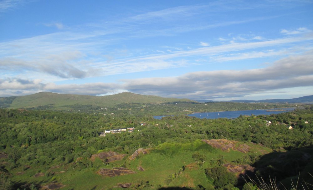 The view over Glengarriff from Lady Bantry's Lookout Glengarriff, West Cork, Ireland