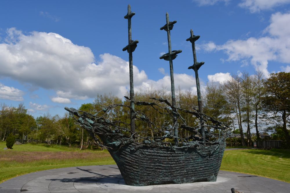 National Famine Memorial, Murrisk, ship sculpture National Famine Memorial, Murrisk, ship sculpture