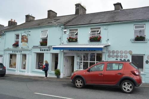 Frontage of Barrons Coffee House in Cappoquin, great bakery products and a good place to eat in Cappoquin, Co. Waterford, Ireland