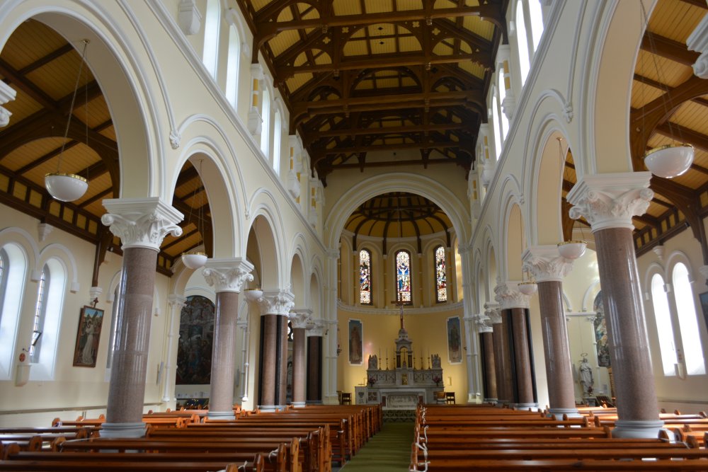 Interior view of St Carthage Roman Catholic Cathedral in the Town of Lismore, Co. Waterford, Republic of Ireland