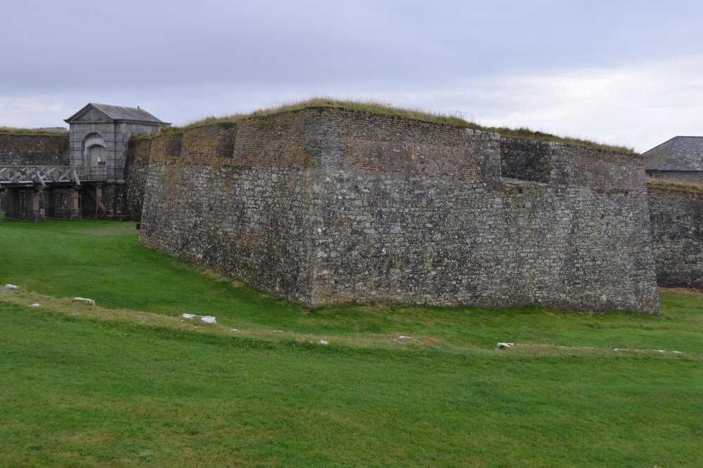 The North Bastion of Charles Fort, the entrance gate and archway of Charles Fort Kinsale Harbour Co. Cork Ireland