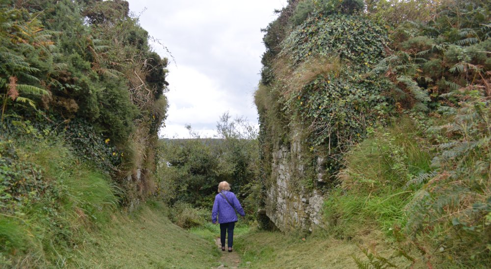 A gateway in the stone and earth defences of James Fort Kinsale, Co. Cork, West of Ireland