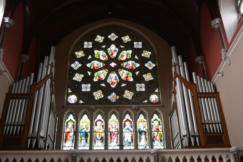fine stained glass windows of the Church of the Immaculate Conception Clonakilty, Co. Cork, West of Ireland