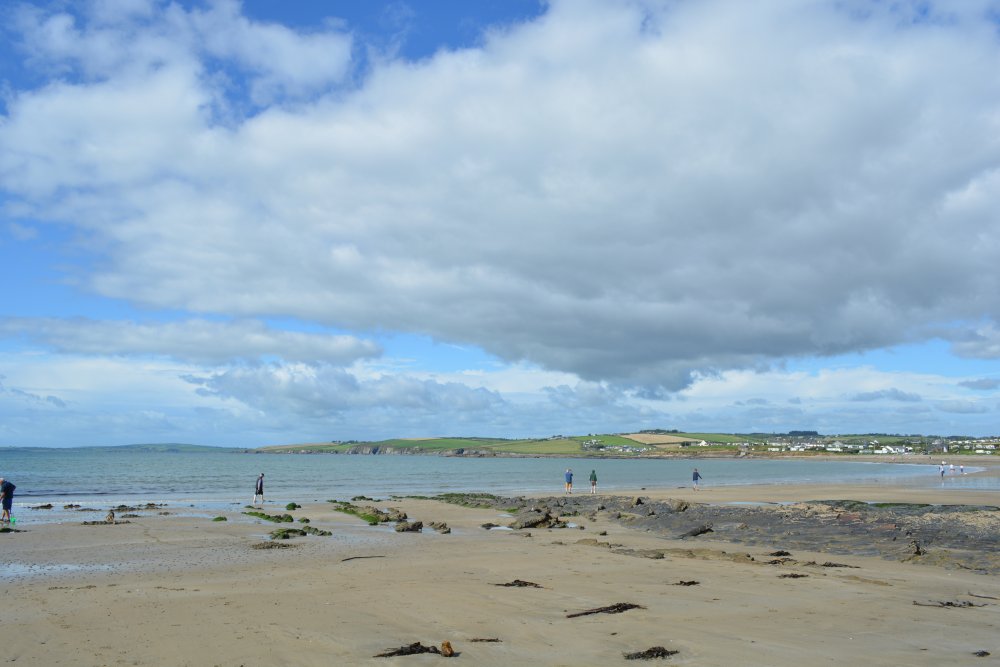 A general view of Garrylucas Beach (White Strand) Co. Cork, West of Ireland