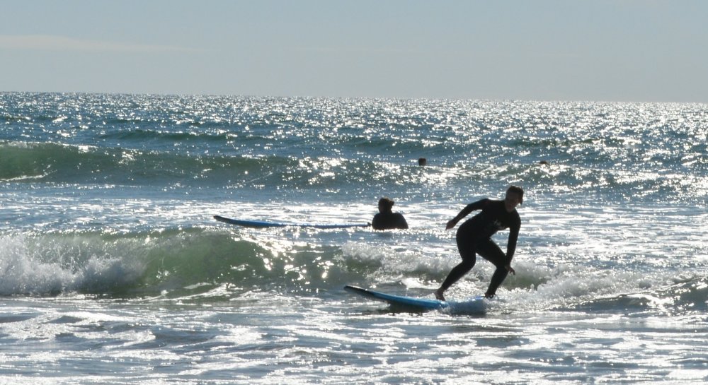 Great surfing off Garrettstown Strand or Garrylucas Beach Co. Cork, West of Ireland