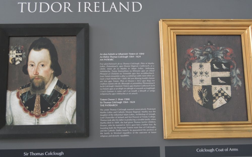 he Colclough family in Tudor Ireland - portrait of Sir Thomas Colclough Tintern Abbey, Co. Wexford, Ireland