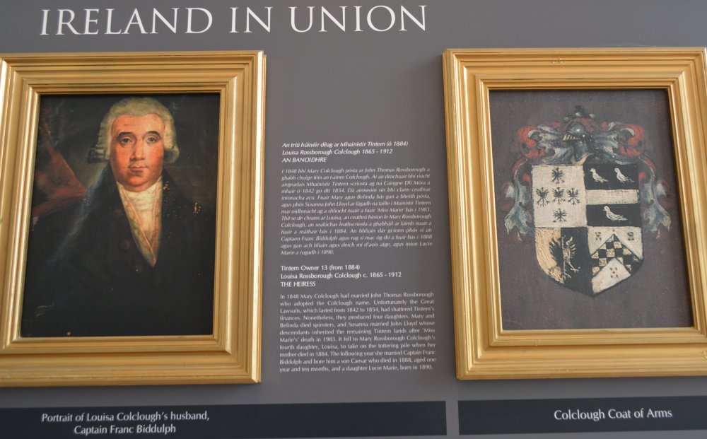 he Colclough family in Union Ireland - portrait of Louisa Colclough's husband Captain Franc Biddulph Tintern Abbey, Co. Wexford, Ireland