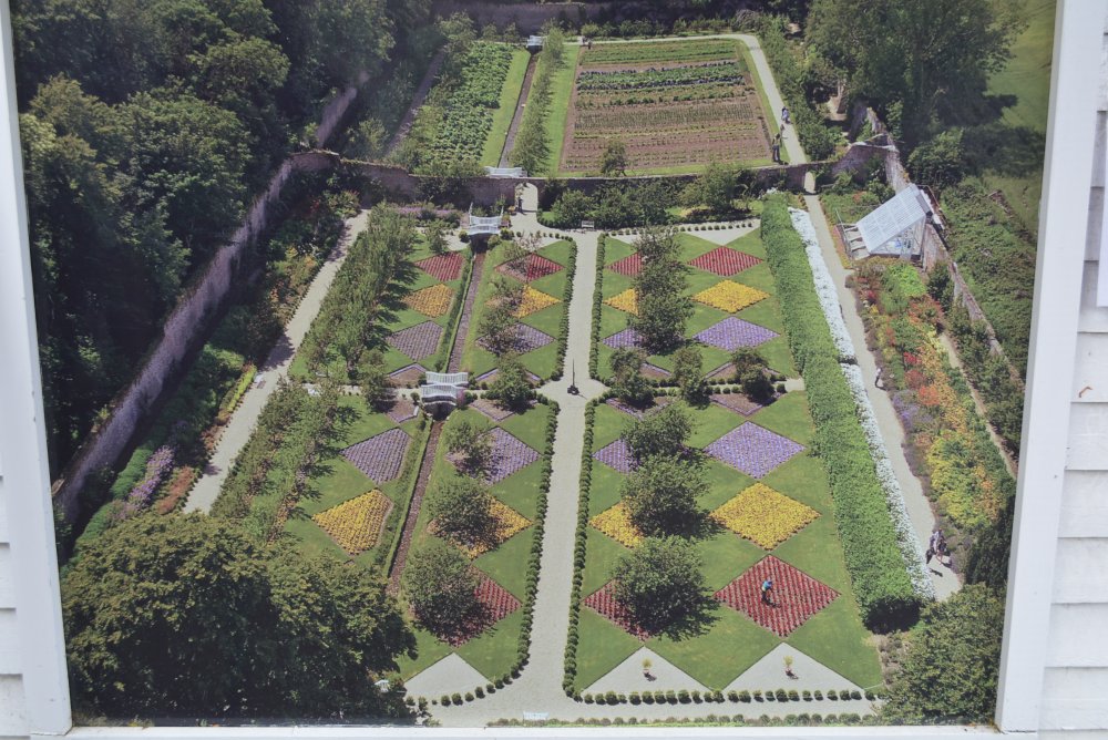 An aerial view of Colclough Walled Garden, Tintern, Co. Wexford