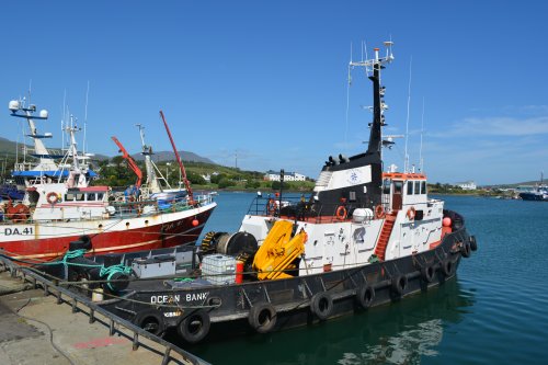 The tug-boat Ocean Bank docked in Castletownbere harbour, Beara Peninsula, Co. Cork
