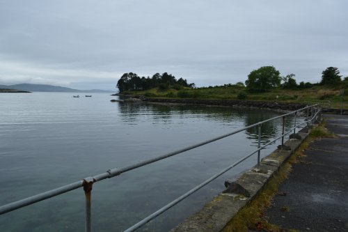 The parking area for Trafrask Bay Beach near Adrigole where we started our version of the O'Sullivan Mile Walk memorial, Beara Peninsula, Co. Cork
